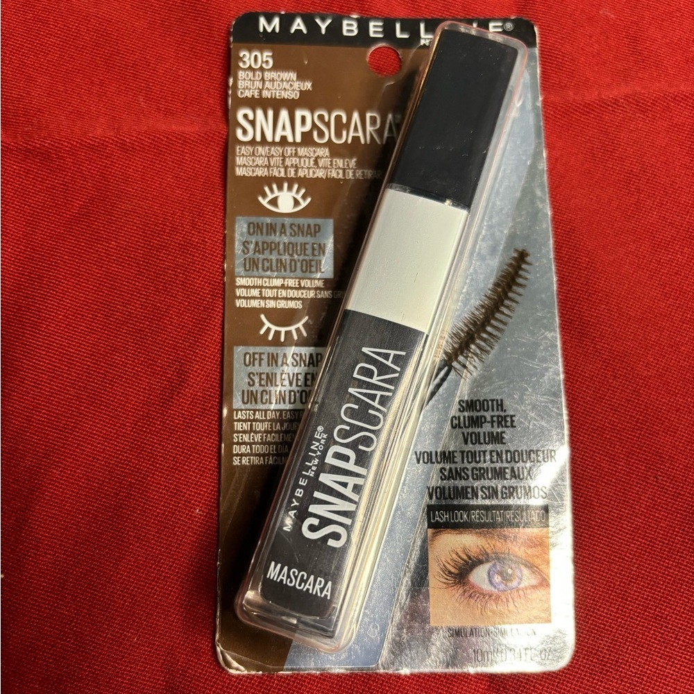 Snapscara by Maybelline -305  Bold Brown Washable Mascara, 0.34 Fl‎ Oz